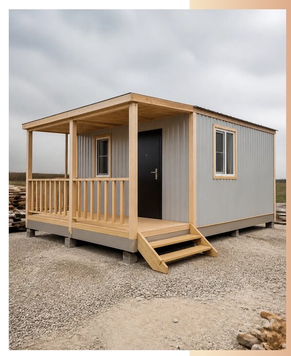 Бытовки с верандой купить в Белорецке по цене от 152055 р. | БытовкаПрофи-Блр