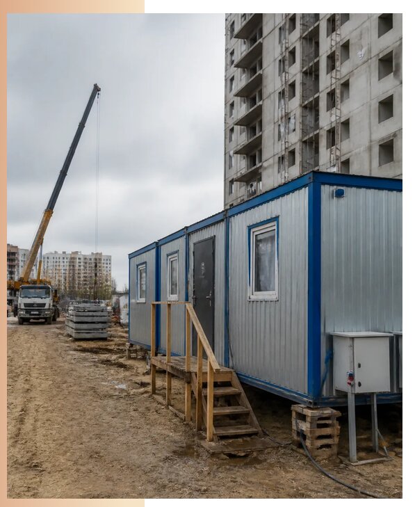 Аренда строительных вагончиков для рабочих в Белорецке