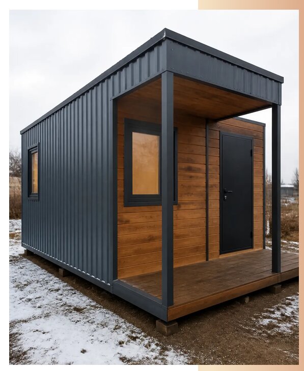 Утепленные бытовки для дачи под ключ в Белорецке по цене от 121644 р. | БытовкаПрофи-Блр
